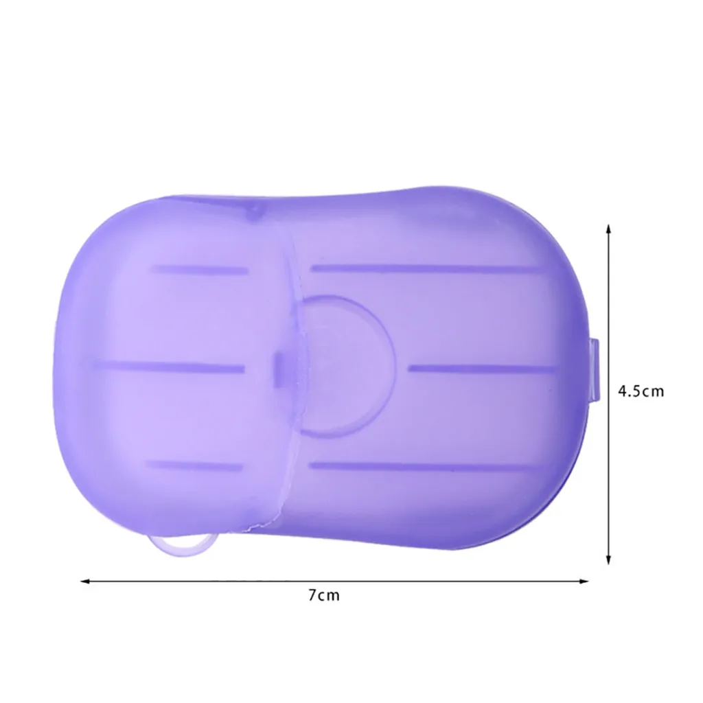

20PC Paper Tablet Best-Sale Toilet-Soap Clean Supplies Hand Washing Tablet Travel Carry Toilet Soap Paper travel Soap Slice #Y10