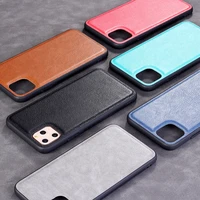 unisex soft touch pu leather case silicone bumper phone cases for iphone 11 pro x xs max xr 7plus 8plus 6s cover funda coque