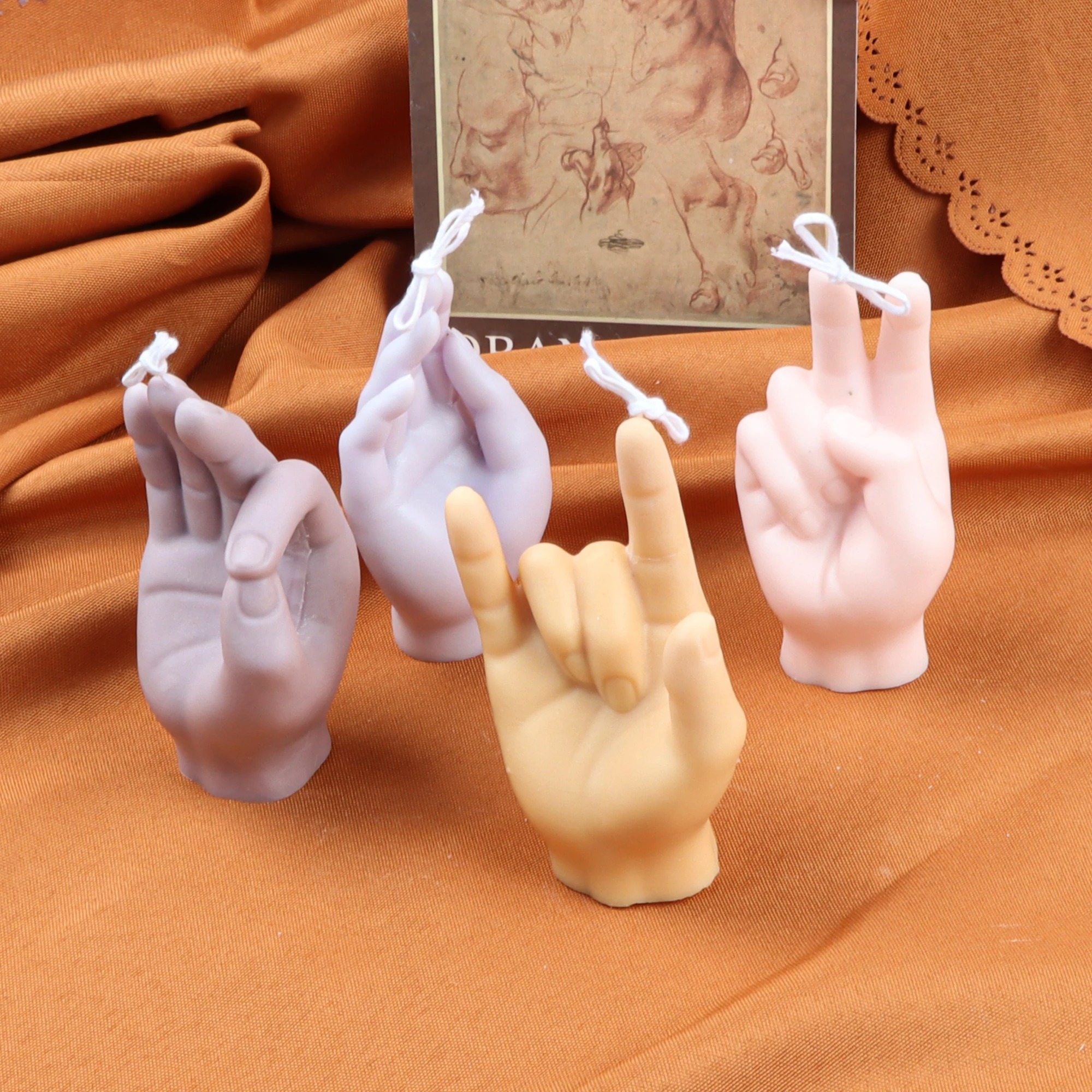 Форма для мыла различной формы с 4 жестами ОК столб сделай сам знак мира