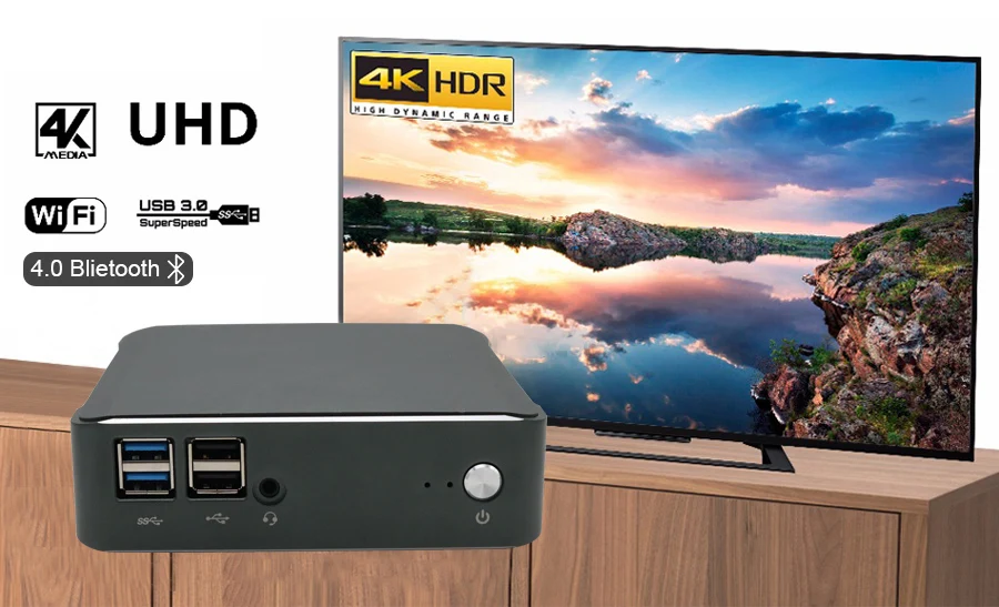 Портативный игровой ПК четырехъядерный 8 нитей Intel i7 8565U i5 8265U type-C HDMI 2,0 DP 4 k@ 60Hz i3 8145U тонкий клиент микро компьютер