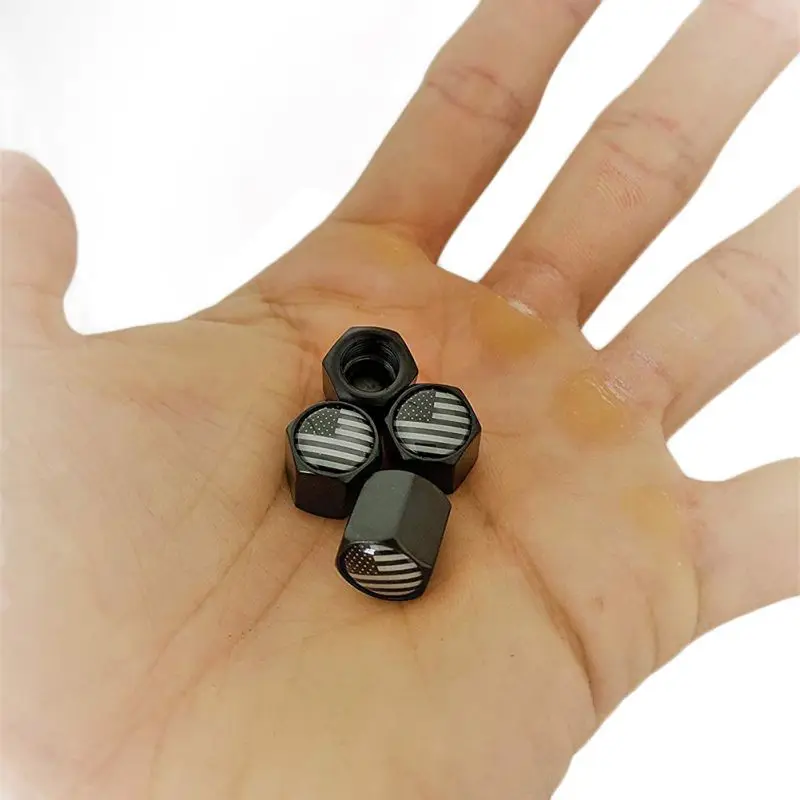 

American Flag Valve Stem Cap Tire Wheel Rim Dust Cover Fits Cars Trucks Bikes Motorcycles Bicycles Dropshipping Sales