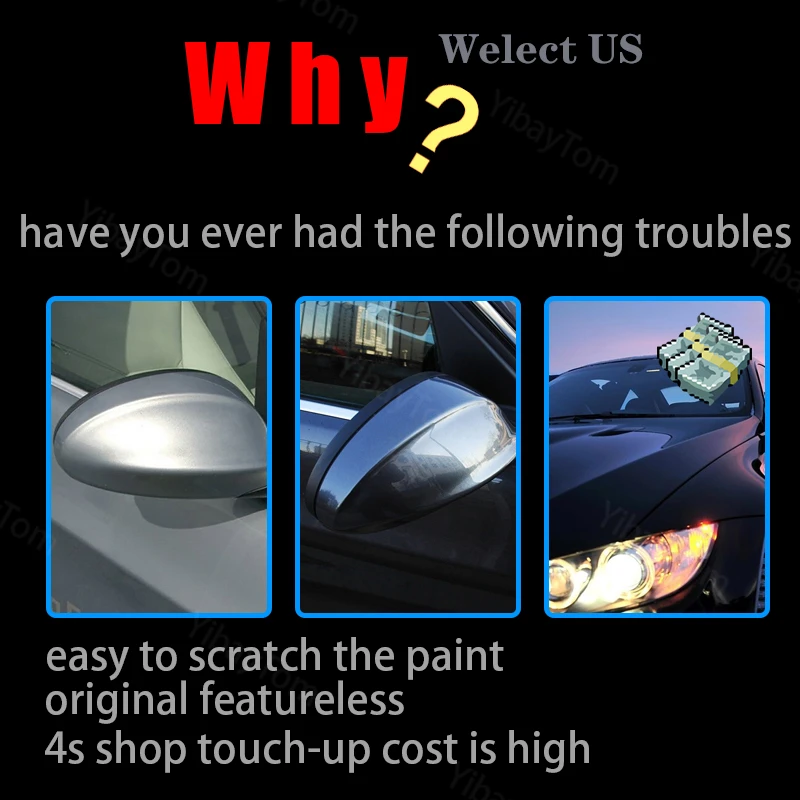 Замена боковых зеркал заднего вида 2 шт. колпачки из углеродного волокна для BMW 1 3