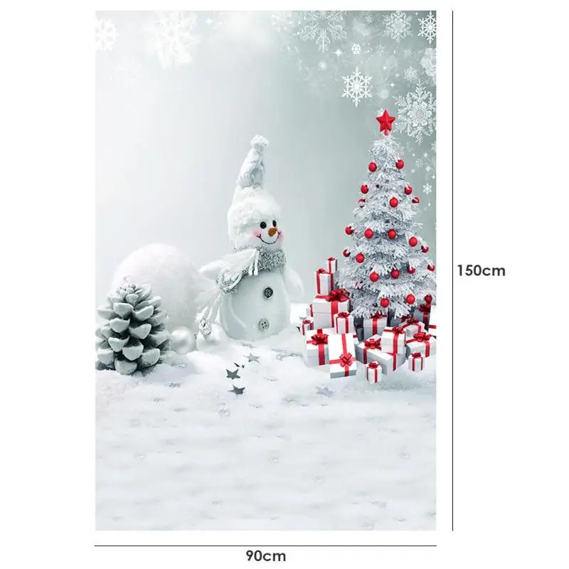 Фон для фотосъемки с изображением рождественской елки камина снега земли