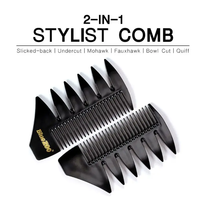 2 в 1 короткая двухсторонняя расческа для волос распутывания вьющихся стиле ретро