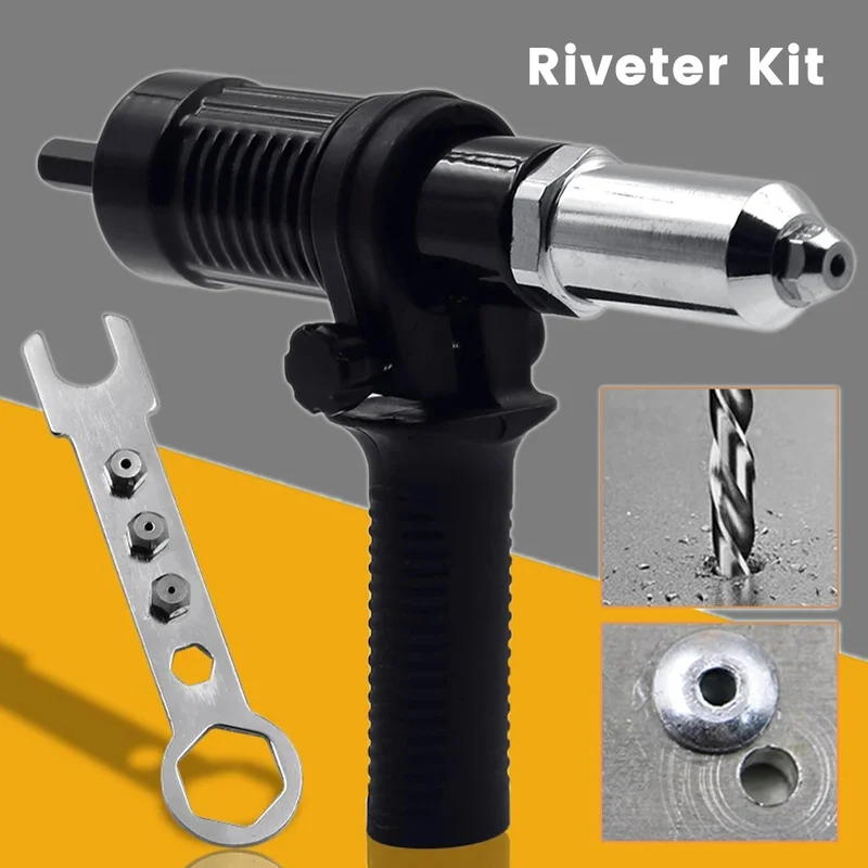 

Riveter Kit Electric Rivet Nut Gun Machine Core Pull Accessories Attachments Cordless Riveting Drill Adapter Insert Nut Tools