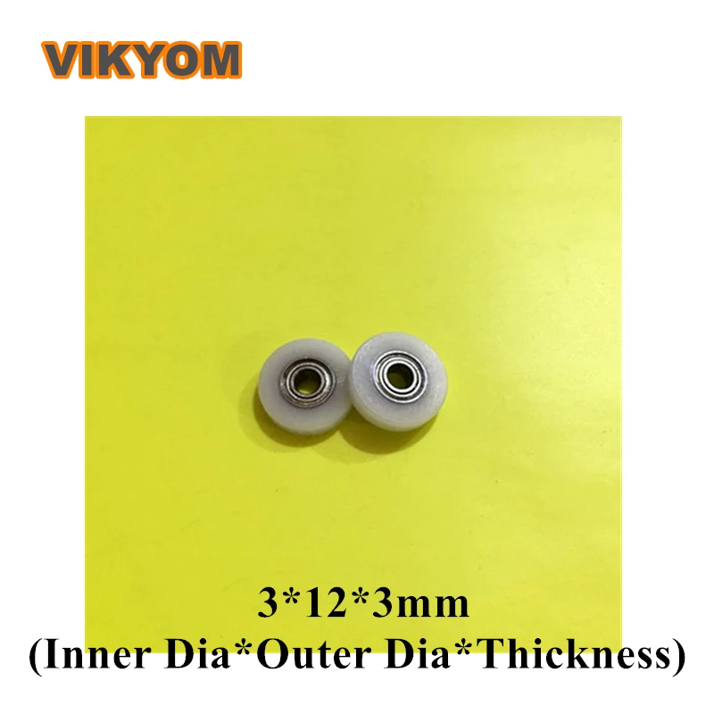 

Пластиковые роликовые подшипники с покрытием 3x12x3 мм, шариковый подшипник с глубоким желобом и герметичным подшипником для мебели