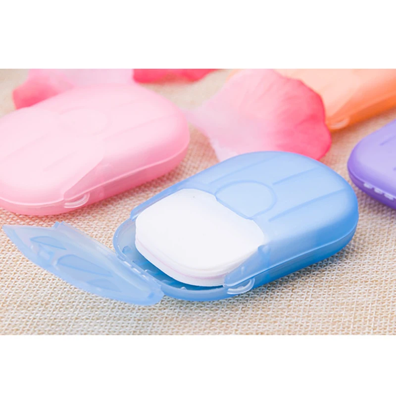 

Disposable Portable Mini Travel Soap Paper Washing Hand Bath Cleaning Portable Boxed Foaming Soap Paper Scented Slice Sheets