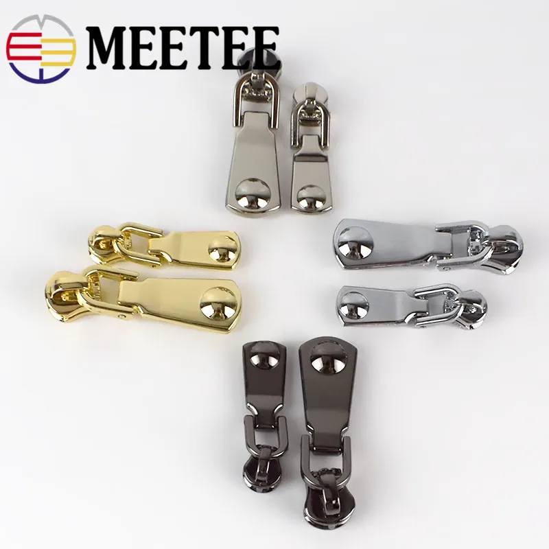 5 шт. Meetee 3 #5 # слайдеры на молнии для металлических молний пулер набор