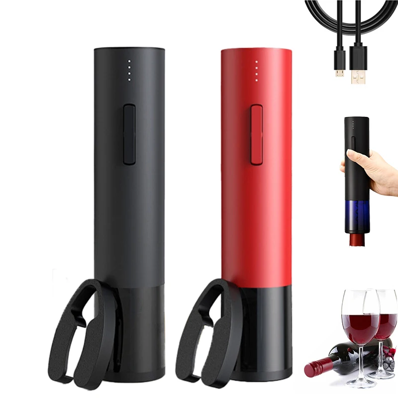 

USB Charging Automatic Electric Rechargeable Red Wine Opener Power Display Corkscrew Openers Jar Opener Kitchen Bar Tools