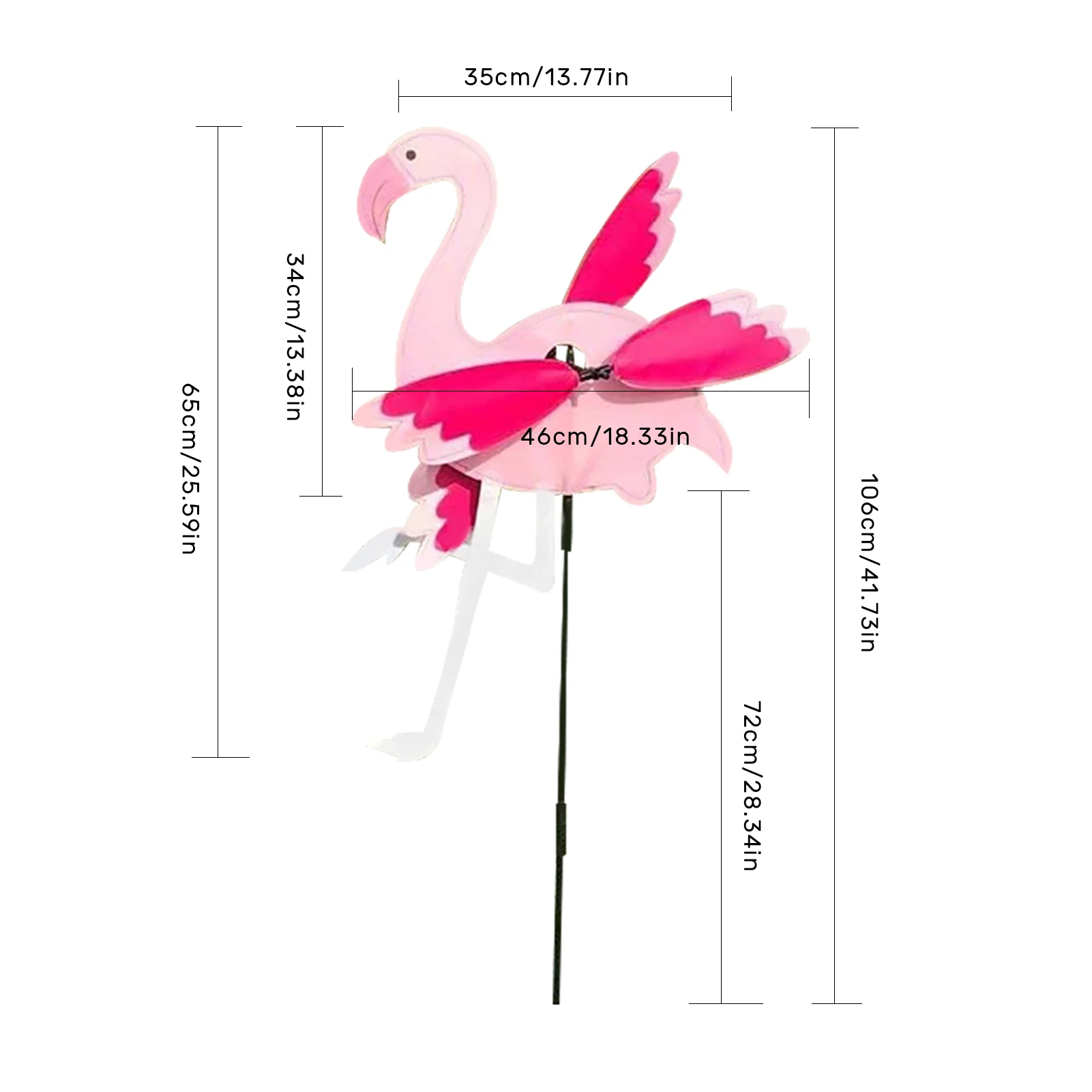 

Garden Flamingo Decoration Windmill Toys Pinwheel Animal Windmill Spinning Pole Windmill Home Garden Yard Decor Outdoor Gifts