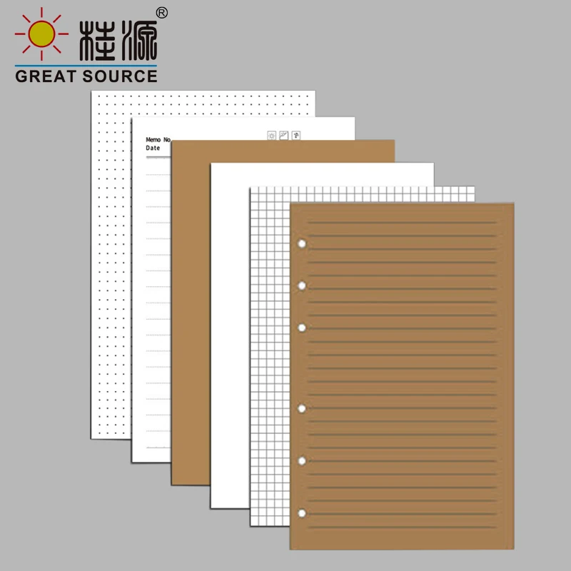 A5 Notebook Organizer Journals And Planner 2022 Refillable Dot Rrid Filofax Index Tabs White Kraft Paper Office | Канцтовары для
