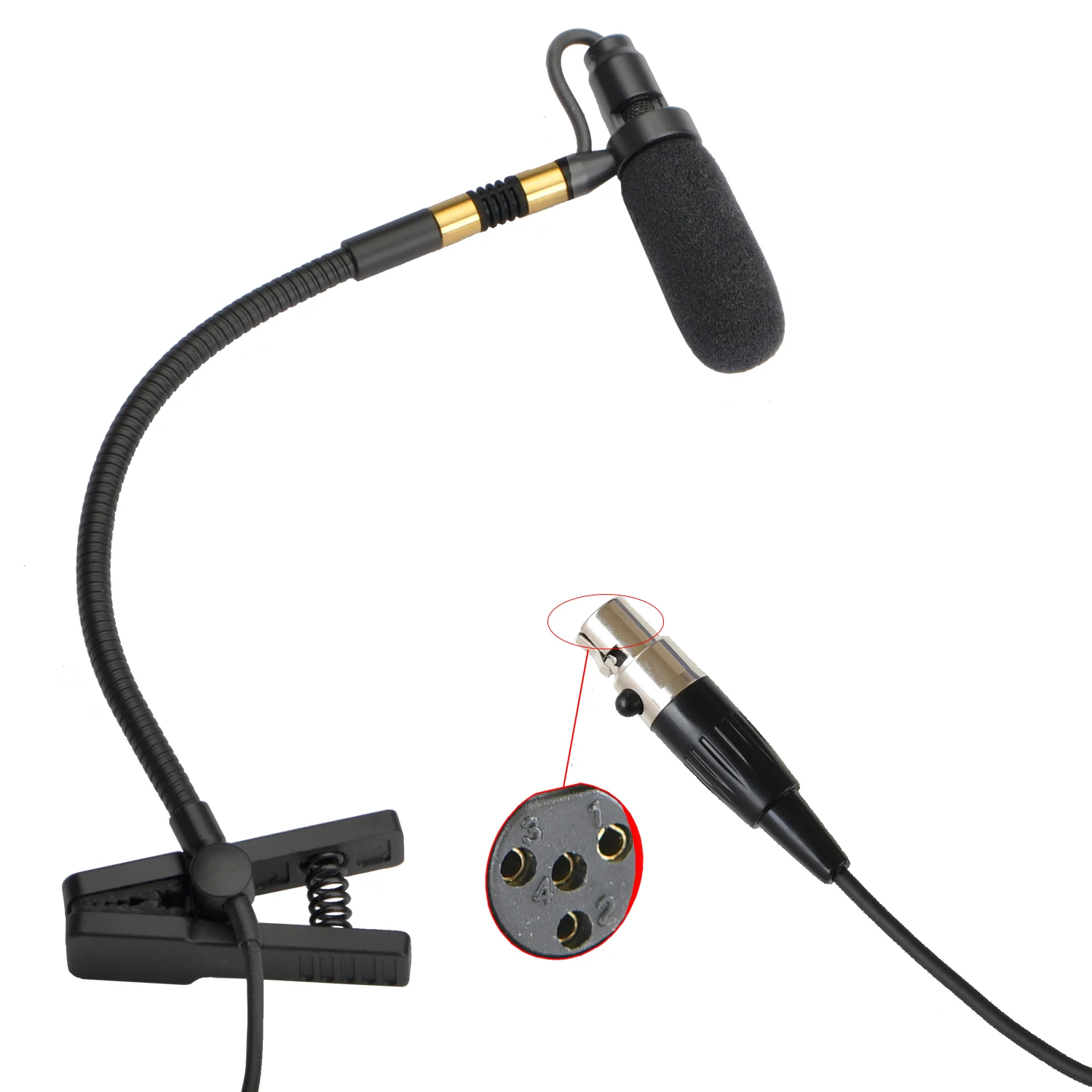 IM-20 3 Pin 4 Pin Mini XLR Plug 3,5 мм разъем музыкальный инструмент микрофон всенаправленного типа Sax микрофон