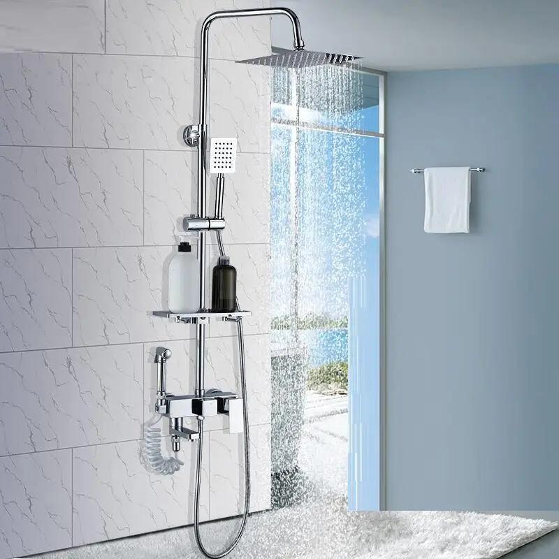 Электрическая панель электрический комплект для душа черный душ Душевая