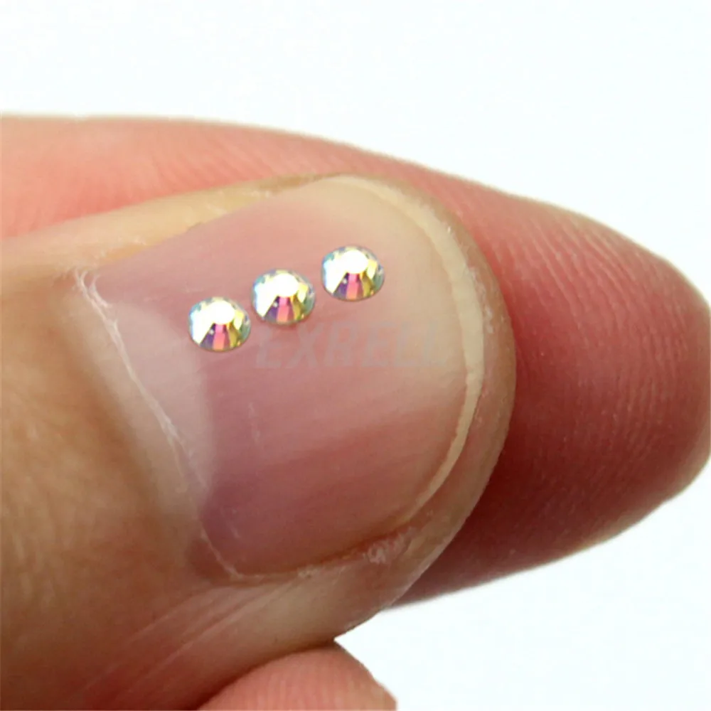 1000 шт./лот 14 граней стразы из смолы драгоценный камень кристалл с плоским