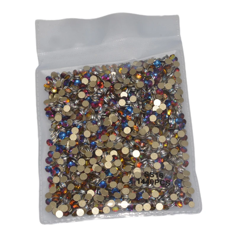 Голубое пламя без горячей фиксации Стразы разразразы искусственные Кристаллы