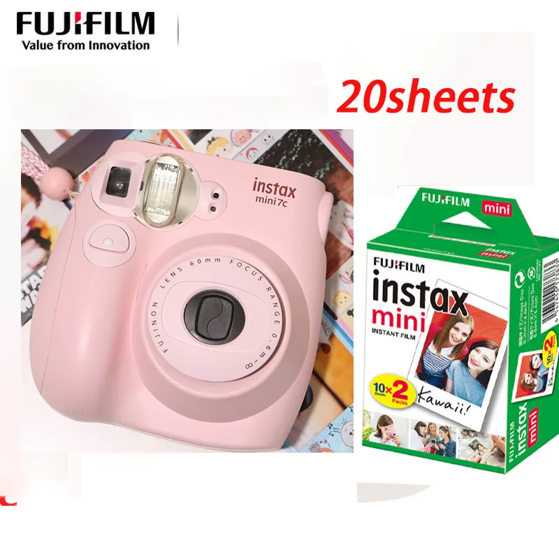 Fujifilm instax mini 7C однократная мини камера для мгновенной съемки Polaroid Mini7C подарок