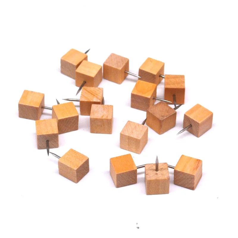 50 шт./кор. квадратные деревянные штифты для офисного переплета пробковая доска