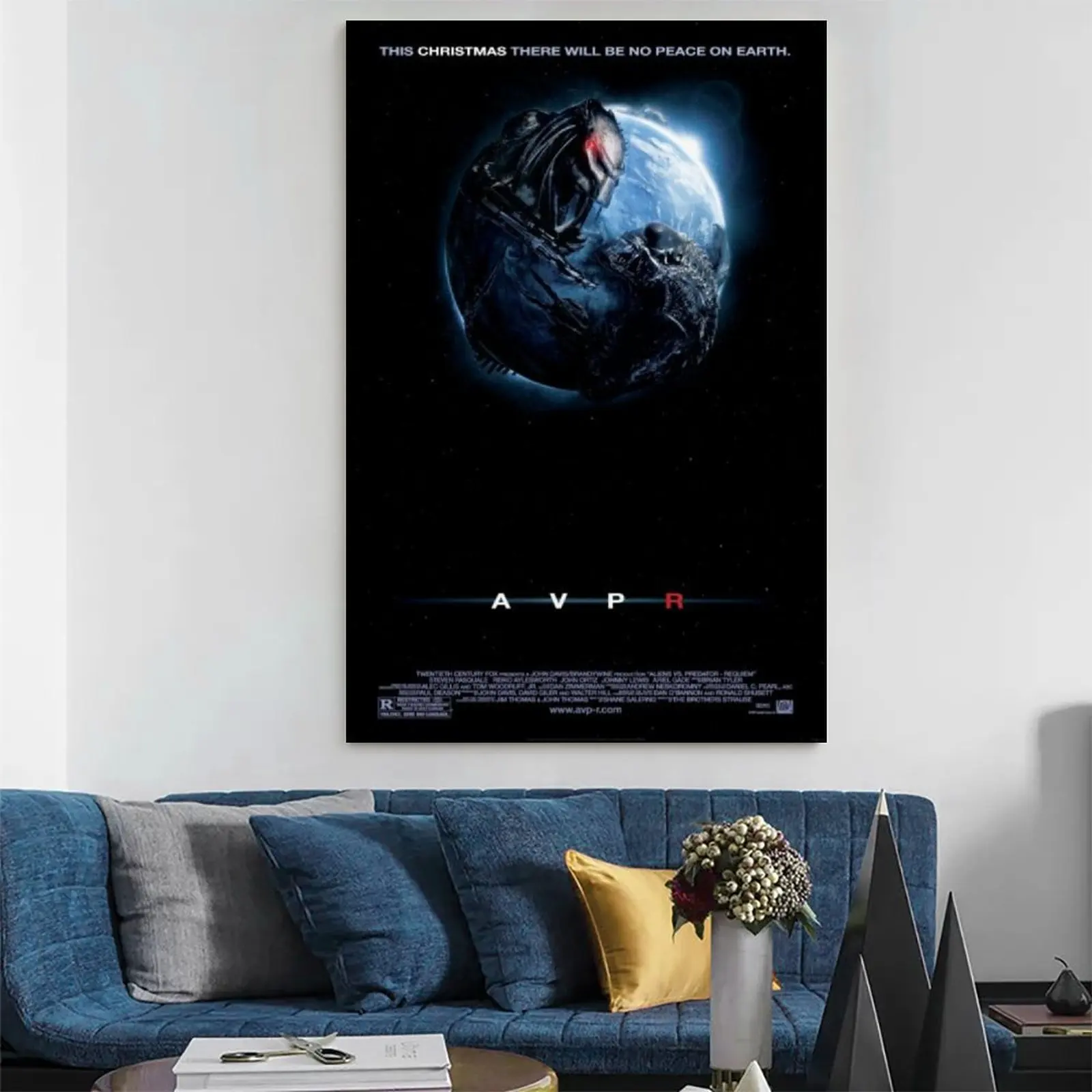 Пришельцы против Хищника _ Реквием кино и ТВ холст художественный плакат