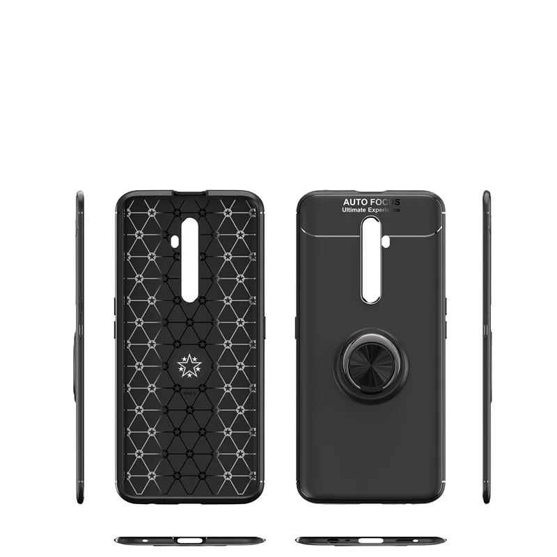OPPO Reno 2 Z 2Z 2F чехол для телефона Автомобильный Кронштейн кольцо держатель Броня задняя крышка для OPPO Reno 2 Z 10X Zoom reno2 мягкий матовый корпус