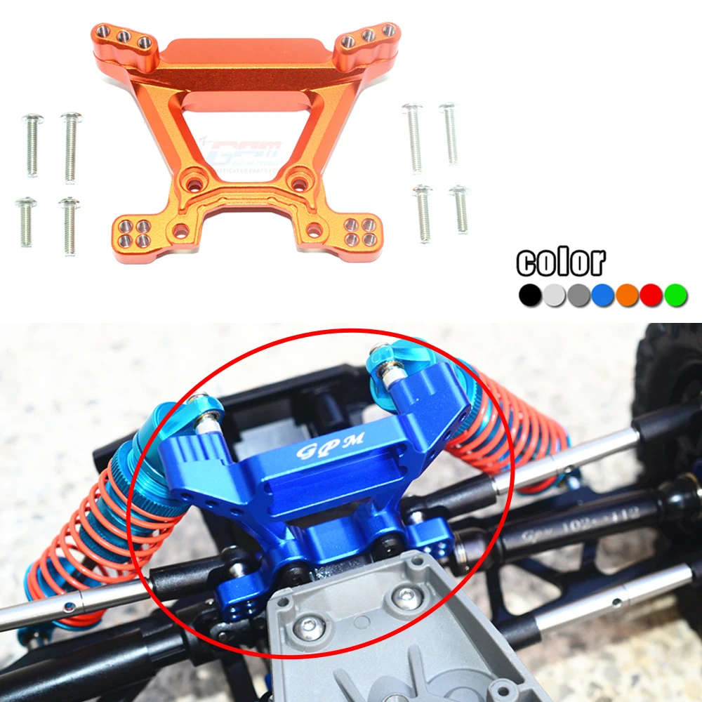

Metal aluminum alloy front shock-absorbing fixing bracket Car shell Fixed seat 6738 for 1/10 RUSTLER 4X4 VXL 67076-4