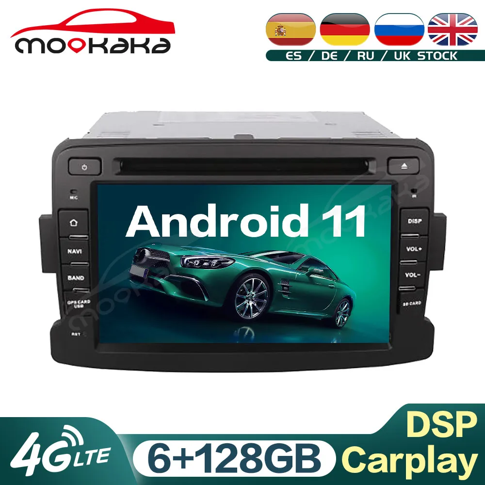 

For RENAULT DUSTER 2012-2016 Android 11 6G+128GB Car Multimedia Player GPS Navigation Audio Stereo Head Unit Carplay DSP