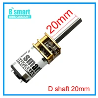 Bringsmart 3 в 6 в микро DC мотор-редуктор 12 вольт с 15-1500 об/мин и обратным управлением низкий уровень шума редуктор для игрушечного двигателя DIY
