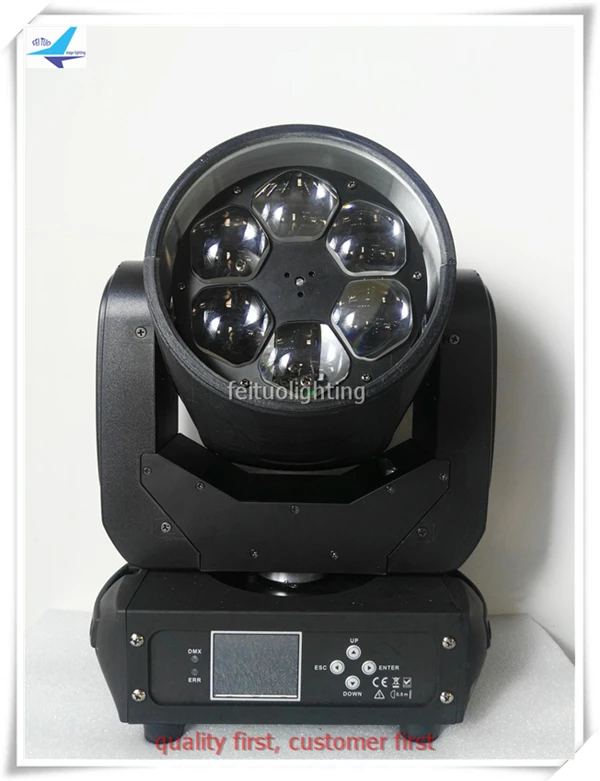 12/лот Zoom light 6X40 Вт RGBW 4в1 quad B-eye светодиодный луч с движущейся головкой pro