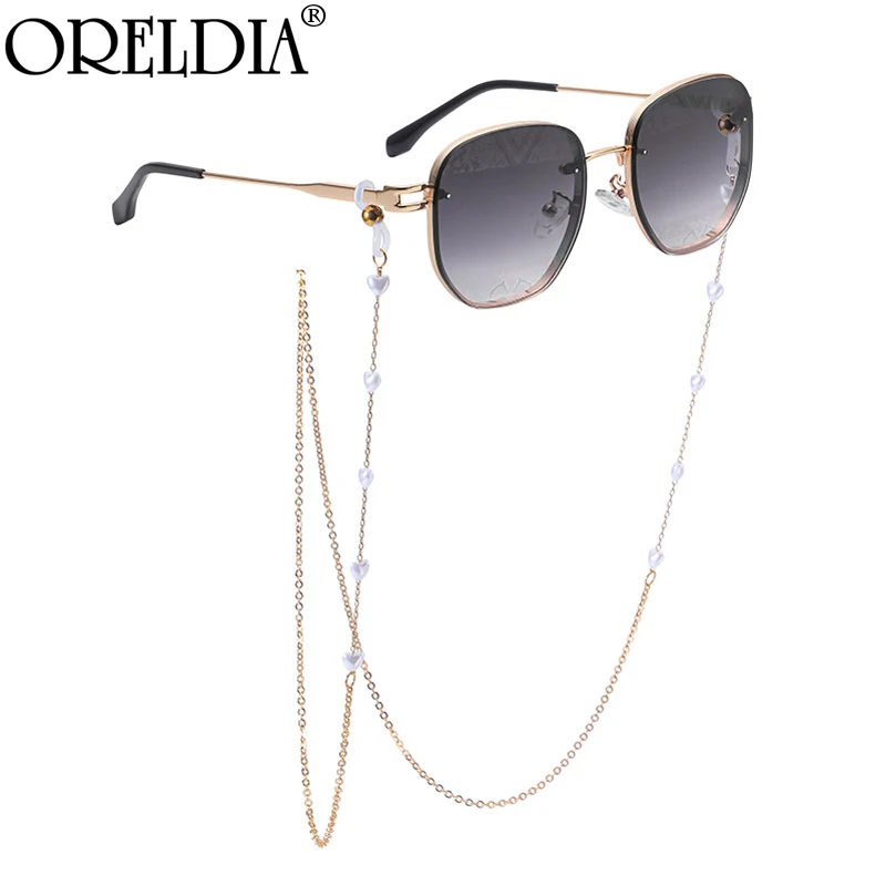 

Fashion Luxury Pendant Glasses Chains Sunglasses Women Luxury Brand Designer Sun glasses Female Gradient Lenes Eyeglasses UV400