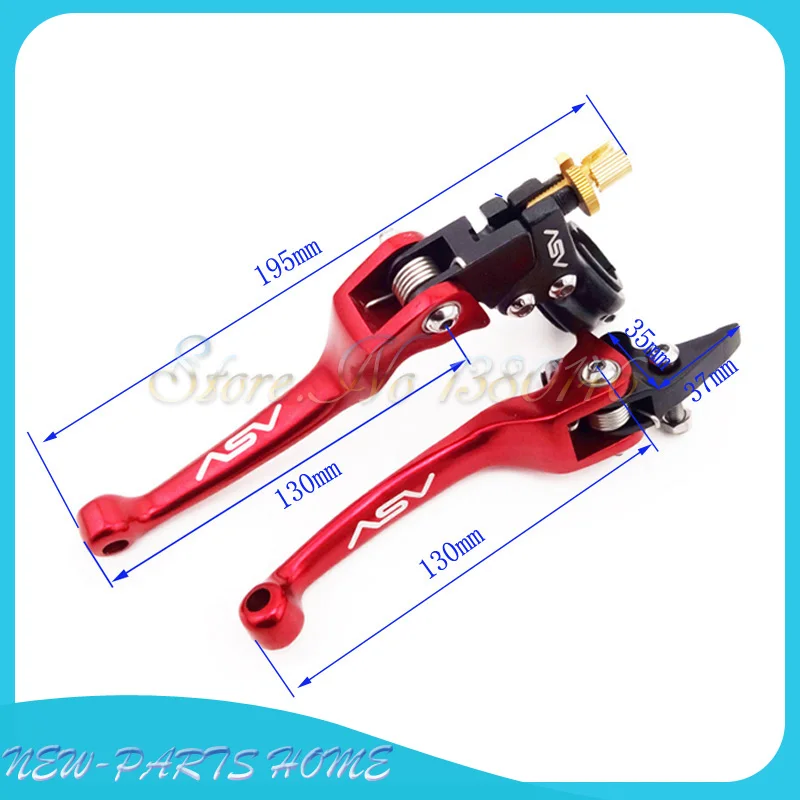 Алюминиевый ASV красный складной тормозной клатч рычаги для питбайка