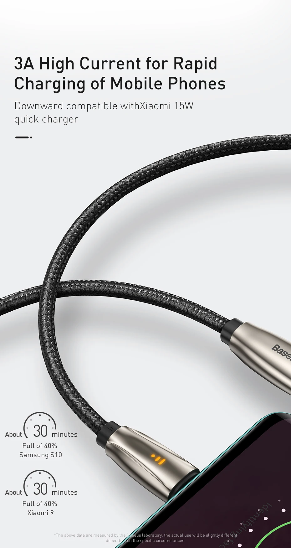 Baseus usb type C to type C кабель для samsung S10 MacBook Pro светодиодный 60 Вт PD кабель для быстрой зарядки 4,0 type USB-C