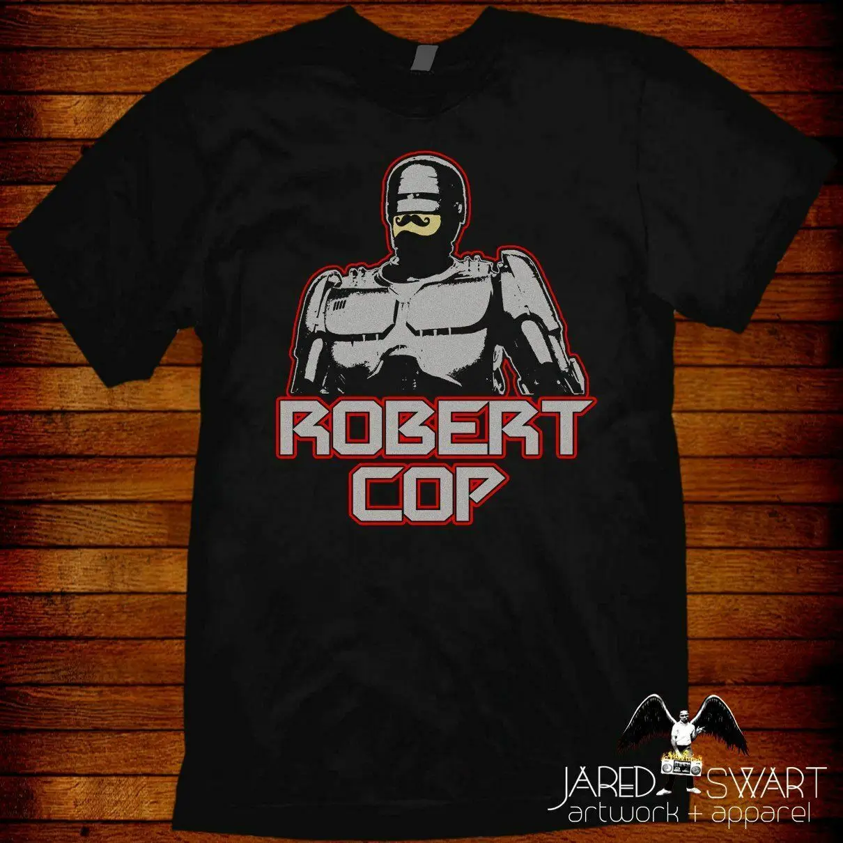 

Robert Cop funny parody T-shirt Robert Cop 2 action figure