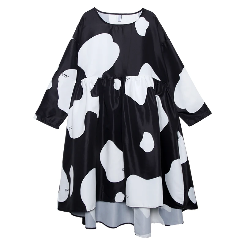 XITAO/большие размеры платье с разрезом женское корейское Модное Новое Платье