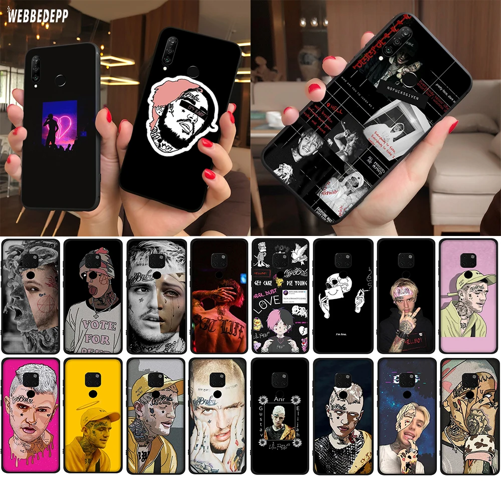 WEBBEDEPP Lil Peep мягкий чехол для Huawei Honor 30 Pro V30 Nova 6 7 SE P40 Max телефона|Бамперы| |