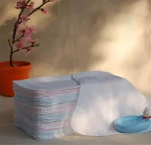 10Pcs 25*25cm Facial Cleansing Muslin Face Cloth Towel Dirt Removal Cotton Double Gauze Square Handkerchief Baby Saliva Towel (3)
