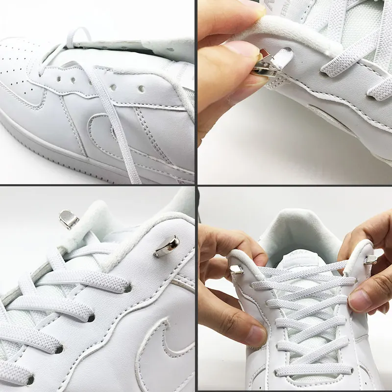 No Tie Shoelaces Elastic Outdoor Leisure Sneakers Quick Safety Flat Shoelace Kids And Adult Unisex Lazy laces