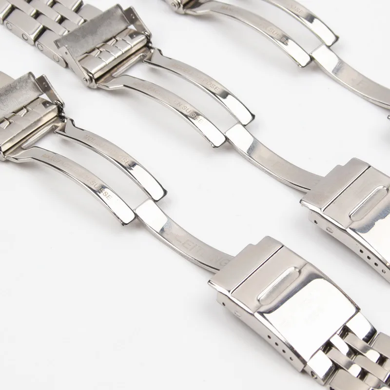 Ремешок из нержавеющей стали 316L для наручных часов мужской браслет breitling
