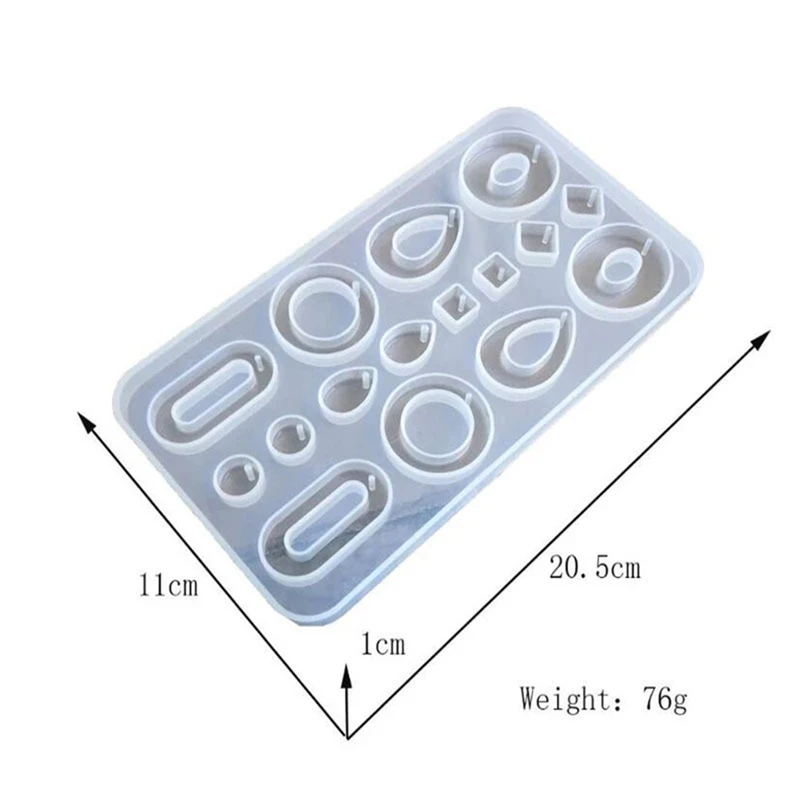 

Water Drop Round Irregular Geometry Earring Earring Shape Epoxy Resin Mirror DIY Mold