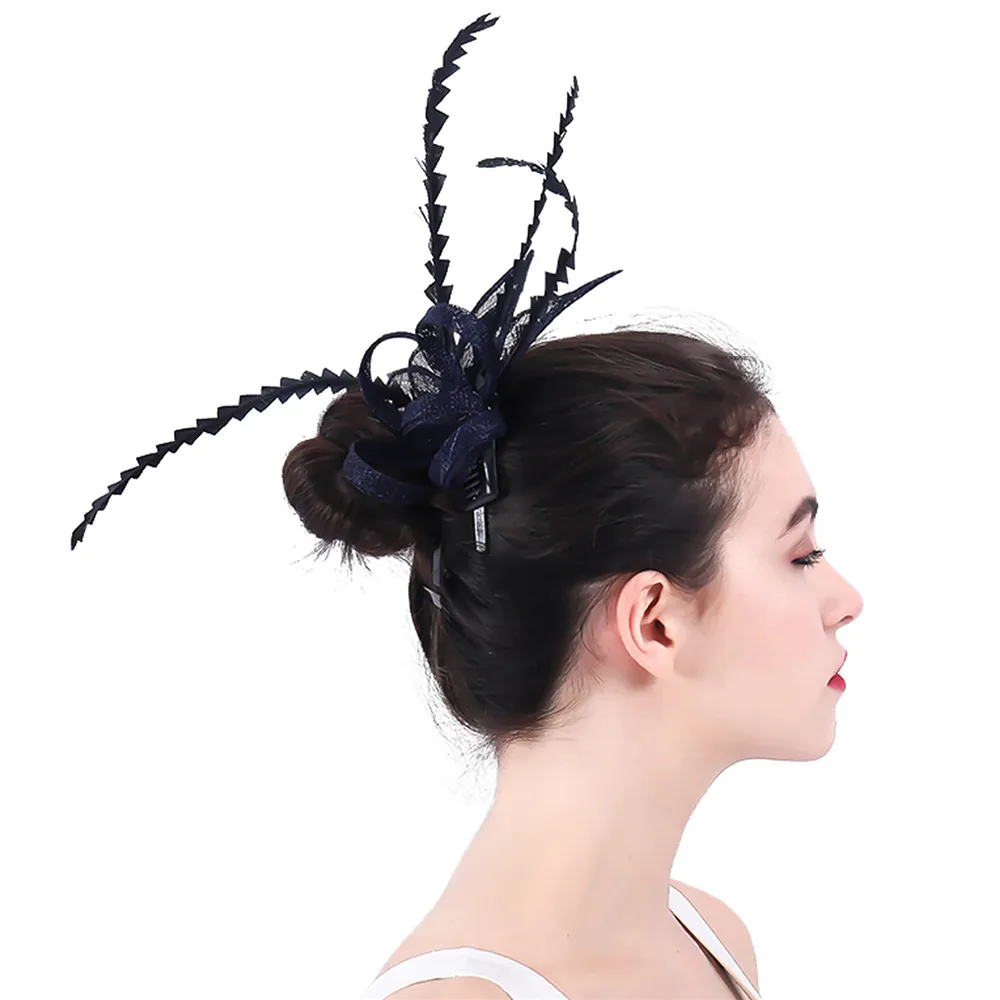 Turquoise Sinamay Vintage Loops Wedding Fascinator Hair Headdress Accessories Elegant Female Ladies Church Hats Fedora 3 Pcs/Lot |