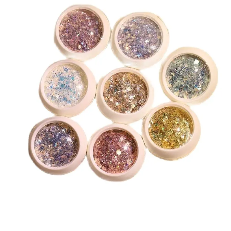 

2021 New Nail Art Glitter Sequins Sparkly Flakes Slices Manicure Body/Eye/Face Glitter DIY nail art decoration glitter Sequins