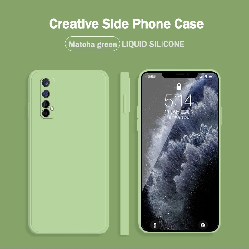 

Luxury Original Liquid Silicone Cover For OPPO Realme 7 8 Realme C3 C12 C11 C15 C25 C17 5i 6i 7i 6 Pro Narzo 30A Shockproof Case