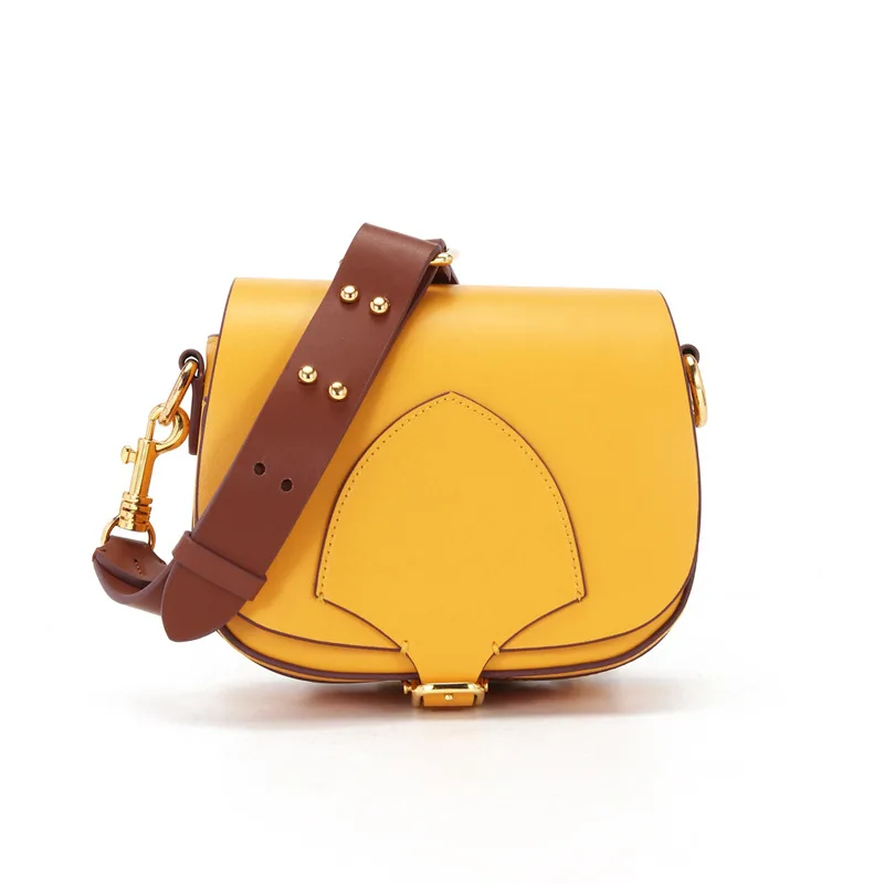 

LIKETHIS fashion mini saddle bag for women Genuine Leather small Shoulder crossbody Bag for girls 2021 New Sac a Main De Luxe