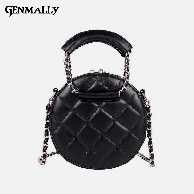 Круглая дизайнерская модная дамская кожаная сумка сумочка на плечо Женский