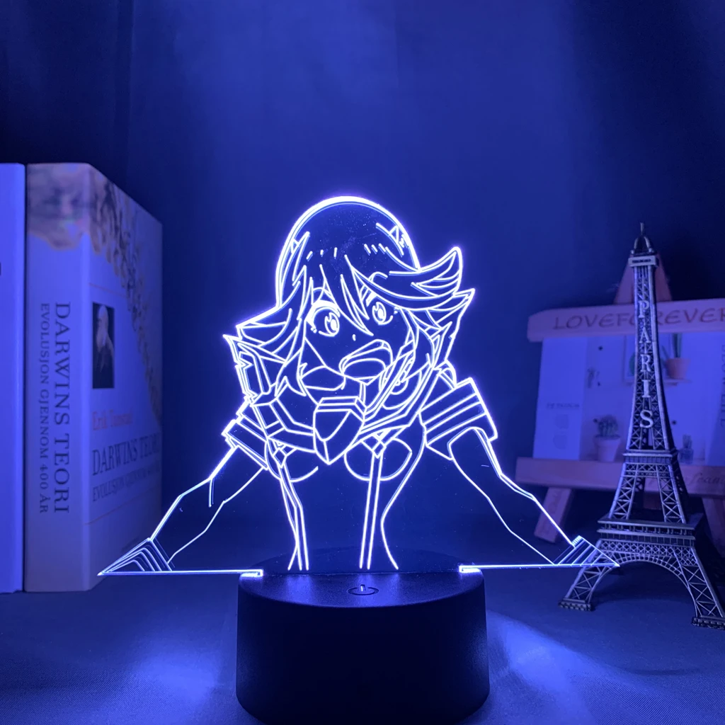 

Kill La Kill Ryuko Matoi Japanese Anime LED Light Bedroom Decor Night Light Kids Birthday Gift Table 3D Lamp Anime light