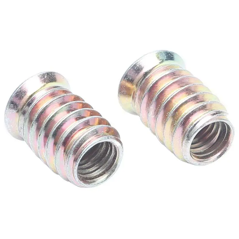125 шт. M4/M5/M6/M8/M10 мебельная Шестигранная гайка с резьбой для деревянной вставки