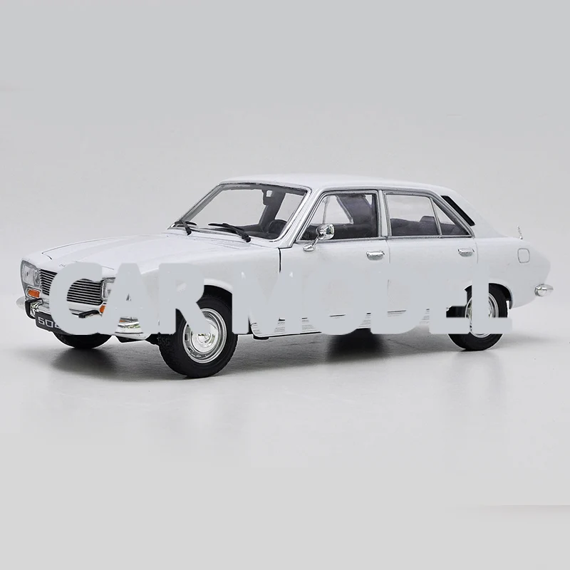 Белый 1:18 Масштаб сплава игрушечных транспортных средств 1975 biaozhi 504 автомобиль модель детских игрушечных автомобилей авторизованный игрушки для детей - Цвет: Белый