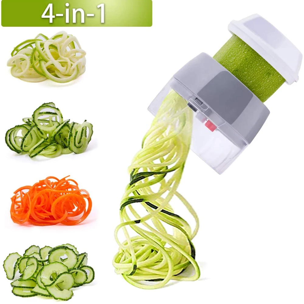 Ручной спиральный овощерезка 4 в 1 для овощей резак лапша из цуккини