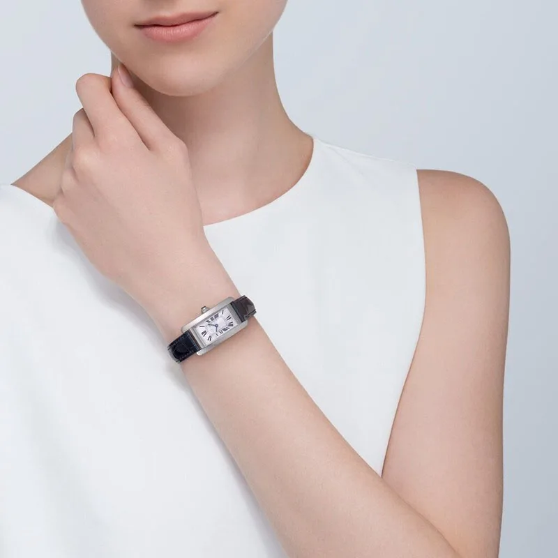 

Elegant Luxury Sapphire Crystal Women's Quartz Watches Genuine Leather Top Brand Ladies Watch Square Female Waterproof Clock aaa