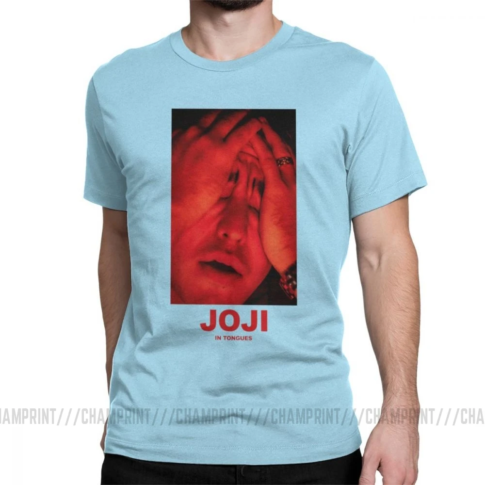 Мужская футболка Joji, грязный Франк, розовый Guy Meme, японский Ютуб, хлопок, безумные футболки с коротким рукавом, летняя футболка - Цвет: Небесно-голубой