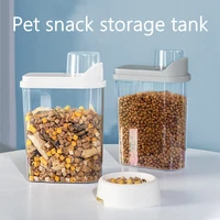 new product high transparent double seal moisture proof pet grain tank storage tank cat grain tank dog grain tank 2 5l 2kg