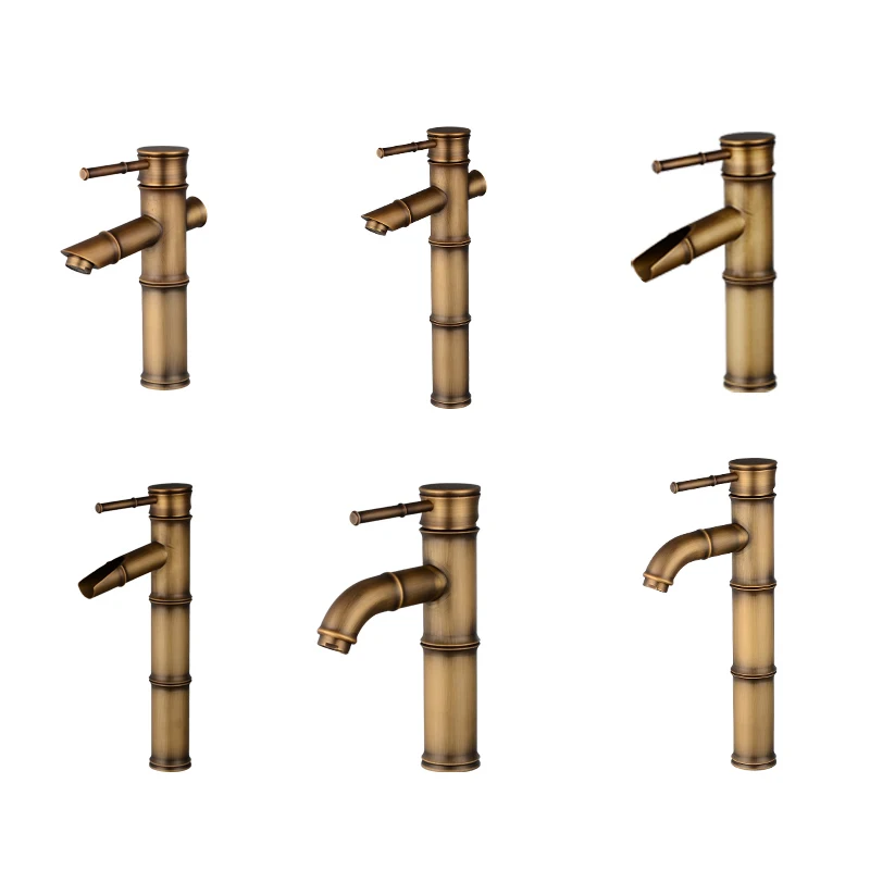 Европейский антикварный кран для ванной комнаты латунные смесители раковины